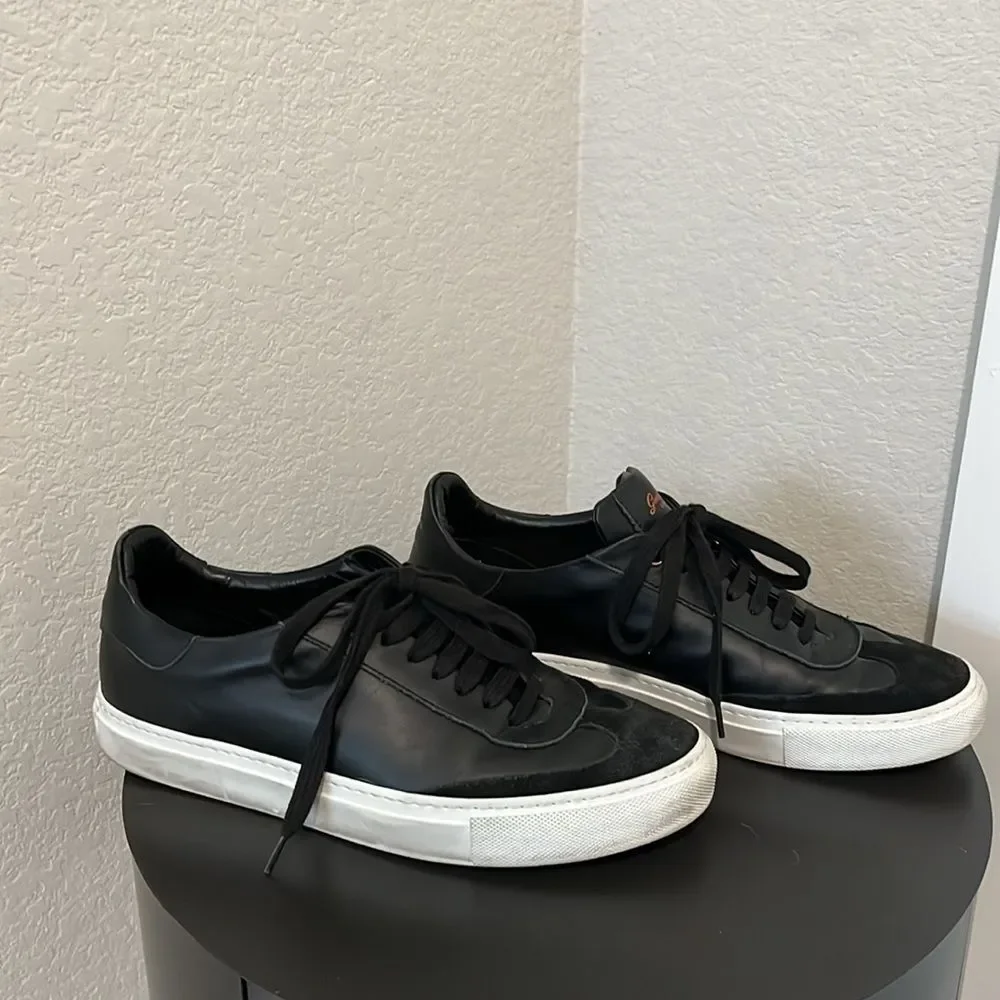 GOOD MAN BRAND Legend Court Sneaker Black Nappa Leather/Suede, Size 8.5 - Picture 6 of 10